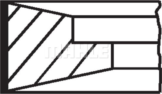 MAHLE 099 99 N0 - Комплект поршневих кілець autozip.com.ua