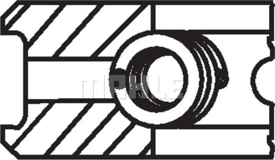 MAHLE 039 43 V0 - Комплект поршневих кілець autozip.com.ua