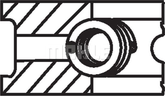 MAHLE 021 78 N0 - Комплект поршневих кілець autozip.com.ua