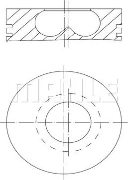 MAHLE 009 50 00 - Поршень autozip.com.ua