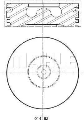 MAHLE 014 82 01 - Поршень autozip.com.ua