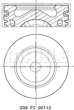 MAHLE 039 PI 00113 000 - Поршень autozip.com.ua