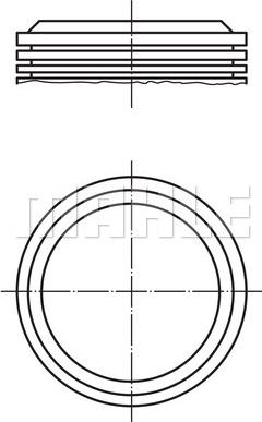 MAHLE 039 43 00 - Поршень autozip.com.ua