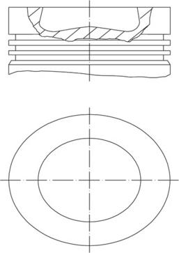 MAHLE 028 PI 00155 000 - Поршень autozip.com.ua