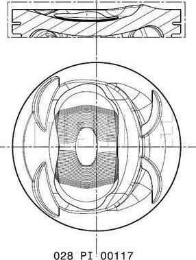MAHLE 028 PI 00117 000 - Поршень autozip.com.ua
