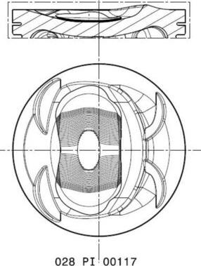 MAHLE 028 PI 00117 002 - Поршень autozip.com.ua
