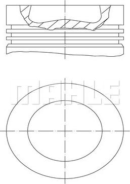 MAHLE 028 PI 00139 002 - Поршень autozip.com.ua