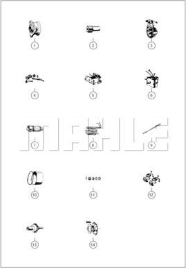 MAHLE 11139107 - Стартер autozip.com.ua