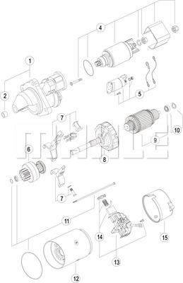 MAHLE MS 31 - Стартер autozip.com.ua