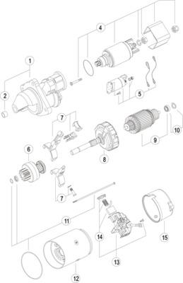 MAHLE 11131780 - Стартер autozip.com.ua