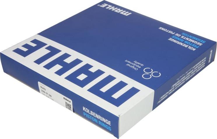 MAHLE 229 07 N0 - Комплект поршневих кілець autozip.com.ua