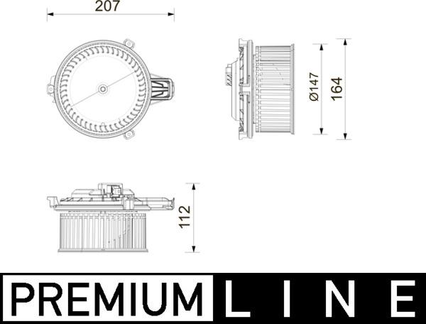 MAHLE AB 443 000P - Вентилятор салону autozip.com.ua