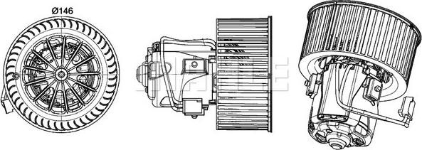 MAHLE AB 150 000P - Вентилятор салону autozip.com.ua