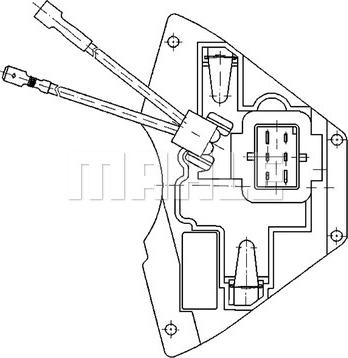 MAHLE ABR 31 000P - Регулятор, вентилятор салону autozip.com.ua