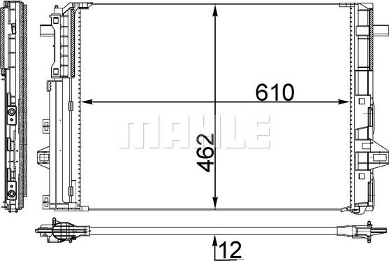 MAHLE AC 446 000S - Конденсатор, кондиціонер autozip.com.ua