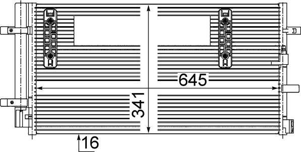 MAHLE AC 457 000S - Конденсатор, кондиціонер autozip.com.ua