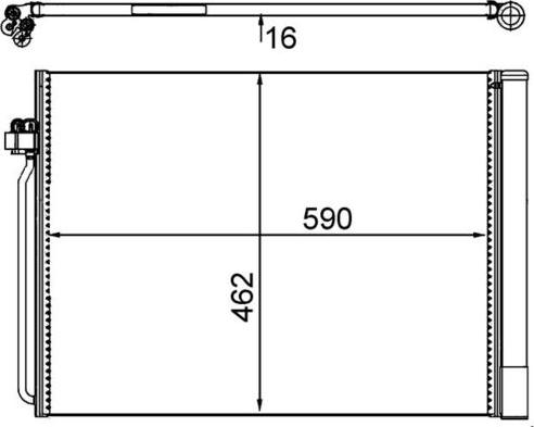MAHLE AC 405 000S - Конденсатор, кондиціонер autozip.com.ua