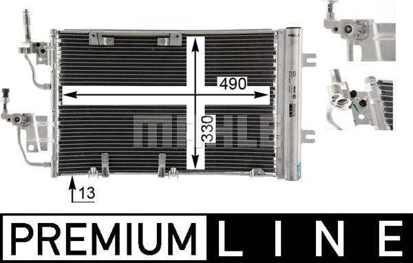 MAHLE AC 400 000P - Конденсатор, кондиціонер autozip.com.ua