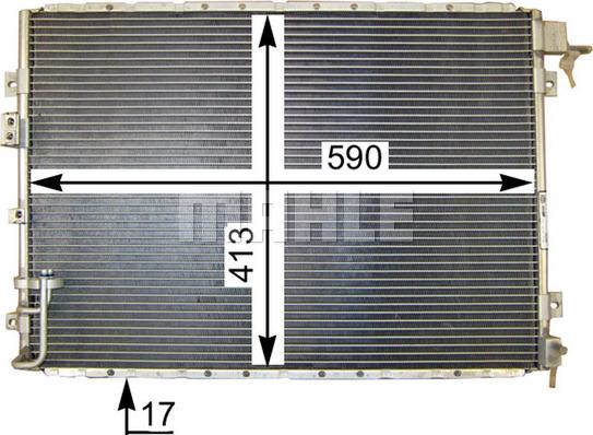 MAHLE AC 421 000P - Конденсатор, кондиціонер autozip.com.ua