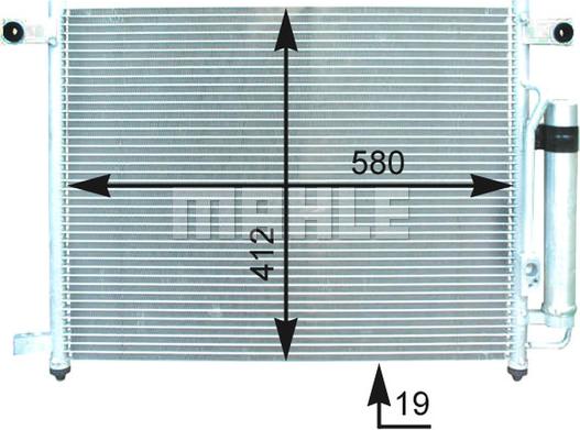 MAHLE AC 428 000P - Конденсатор, кондиціонер autozip.com.ua