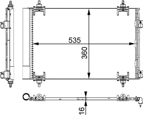 MAHLE AC 667 000S - Конденсатор, кондиціонер autozip.com.ua