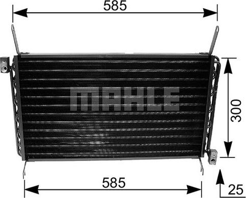 MAHLE AC 162 000S - Конденсатор, кондиціонер autozip.com.ua