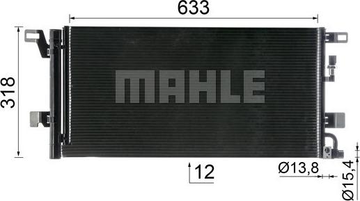 MAHLE AC 101 000P - Конденсатор, кондиціонер autozip.com.ua