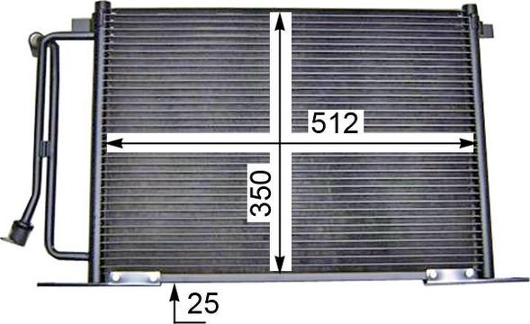 MAHLE AC 183 000S - Конденсатор, кондиціонер autozip.com.ua