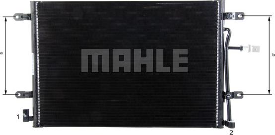 MAHLE AC 812 000P - Конденсатор, кондиціонер autozip.com.ua