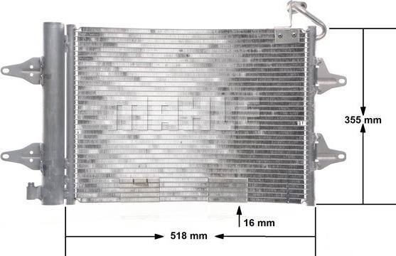 MAHLE AC 359 000S - Конденсатор, кондиціонер autozip.com.ua