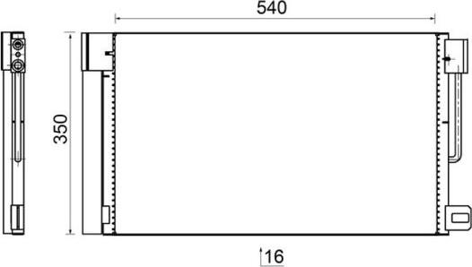 MAHLE AC 367 000S - Конденсатор, кондиціонер autozip.com.ua
