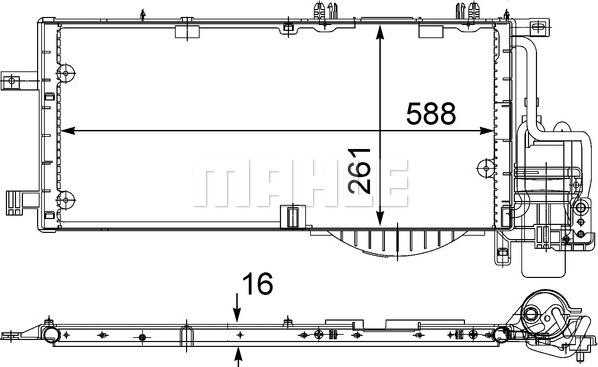 MAHLE AC 336 000S - Конденсатор, кондиціонер autozip.com.ua