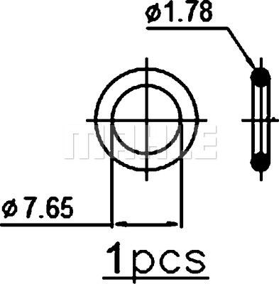 MAHLE AC 376 000P - Конденсатор, кондиціонер autozip.com.ua