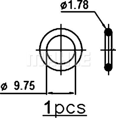 MAHLE AC 376 000P - Конденсатор, кондиціонер autozip.com.ua