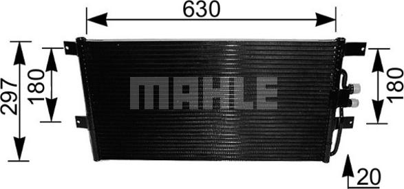 MAHLE AC 217 000S - Конденсатор, кондиціонер autozip.com.ua