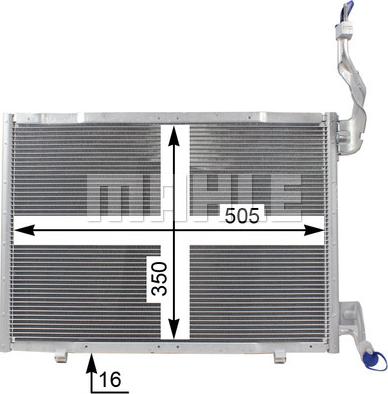 MAHLE AC 22 000P - Конденсатор, кондиціонер autozip.com.ua