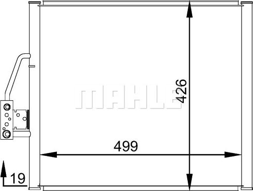 MAHLE AC 277 000S - Конденсатор, кондиціонер autozip.com.ua