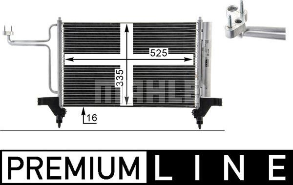 MAHLE AC 790 000P - Конденсатор, кондиціонер autozip.com.ua