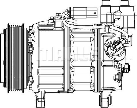 MAHLE ACP 599 000P - Компресор, кондиціонер autozip.com.ua