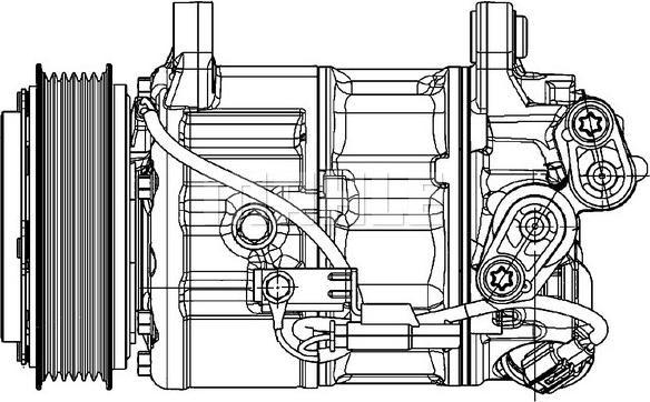 MAHLE ACP 599 000P - Компресор, кондиціонер autozip.com.ua