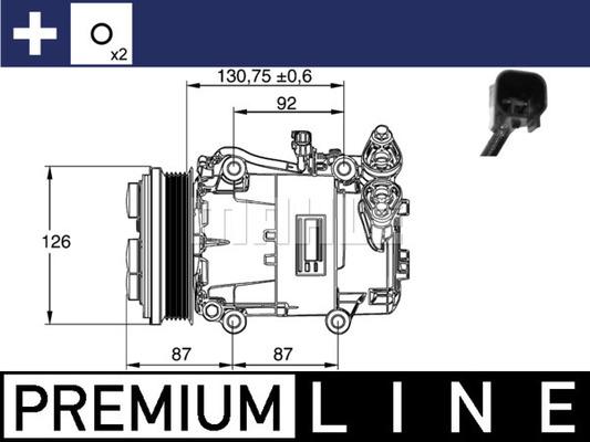 MAHLE ACP 54 000P - Компресор, кондиціонер autozip.com.ua