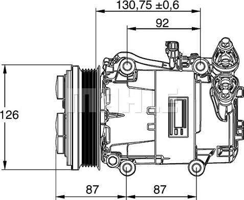 MAHLE ACP 54 000P - Компресор, кондиціонер autozip.com.ua