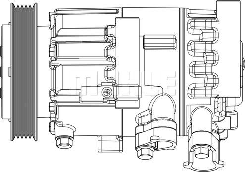 MAHLE ACP 631 000P - Компресор, кондиціонер autozip.com.ua