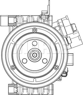 MAHLE ACP 631 000P - Компресор, кондиціонер autozip.com.ua