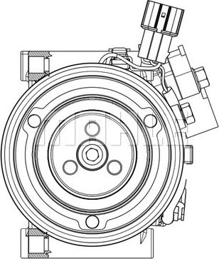 MAHLE ACP 633 000P - Компресор, кондиціонер autozip.com.ua
