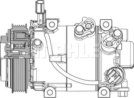 MAHLE ACP 633 000P - Компресор, кондиціонер autozip.com.ua