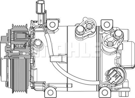 MAHLE ACP 633 000P - Компресор, кондиціонер autozip.com.ua