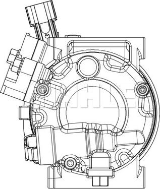 MAHLE ACP 633 000P - Компресор, кондиціонер autozip.com.ua