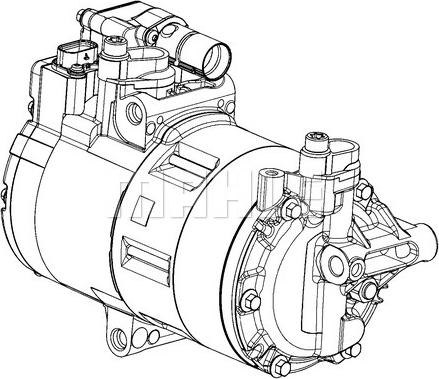 MAHLE ACP 1453 000P - Компресор, кондиціонер autozip.com.ua
