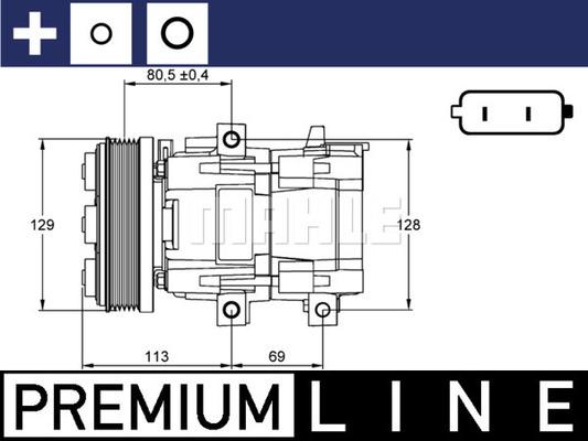 MAHLE ACP 101 000P - Компресор, кондиціонер autozip.com.ua